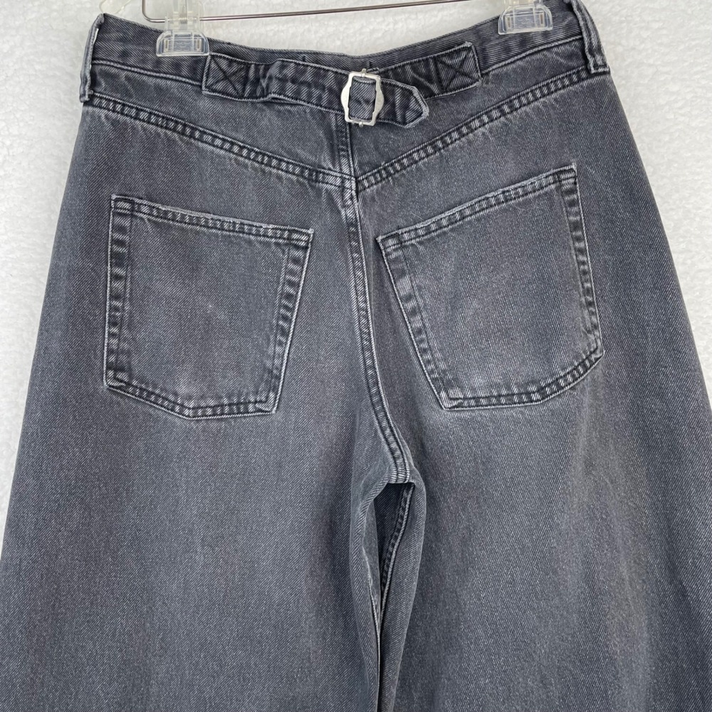 BDG Urban Outfitters Baggy Barrel Wide Leg Jeans Washed Black 28W High‎ Rise - Picture 7 of 14
